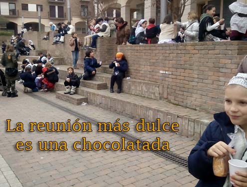 Chocolatada de niños pastores